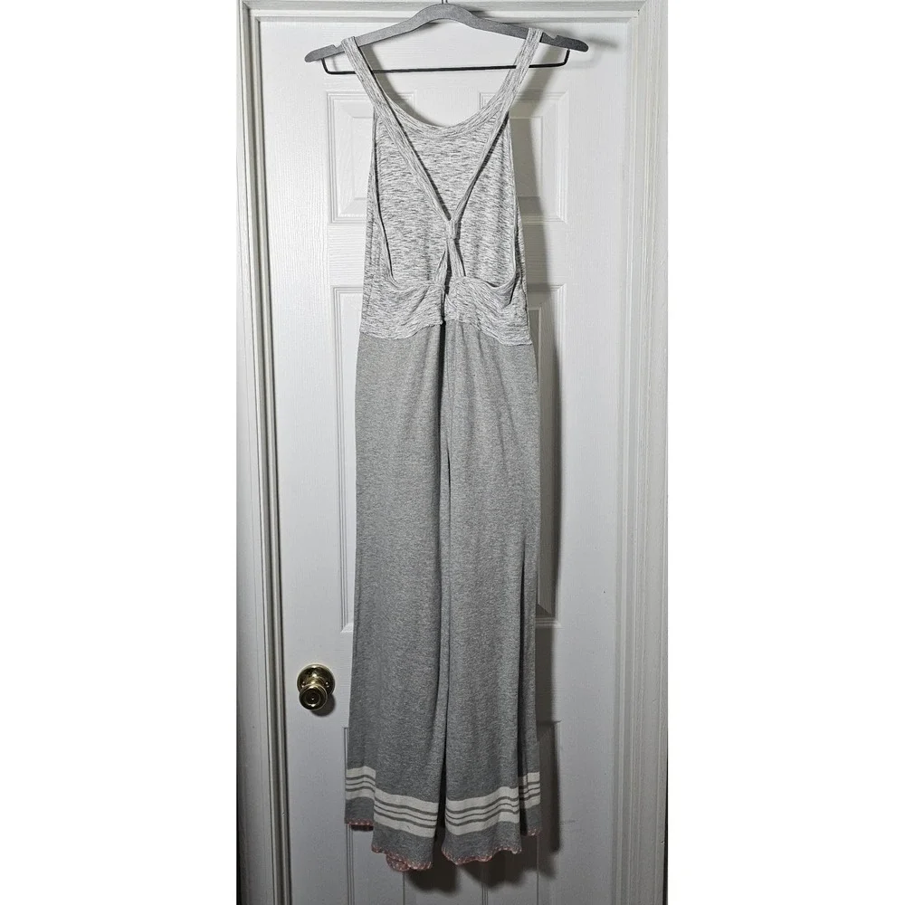 Free People Movement Baseline Jumpsuit Ribbed Knit Wide Leg Racerback Size M - Picture 2 of 5
